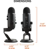 Blue Yeti USB mikrofon - Fekete (988-000229)