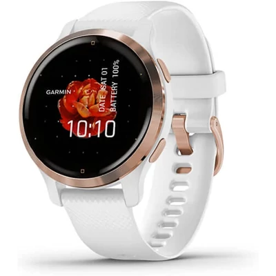 Garmin Venu 2S okosóra - Fehér / Rózsa arany (010-02429-13)