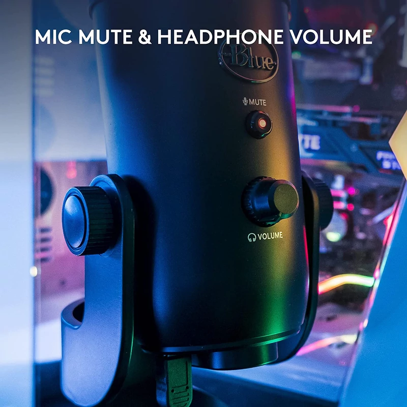 Blue Yeti USB mikrofon - Fekete (988-000229)