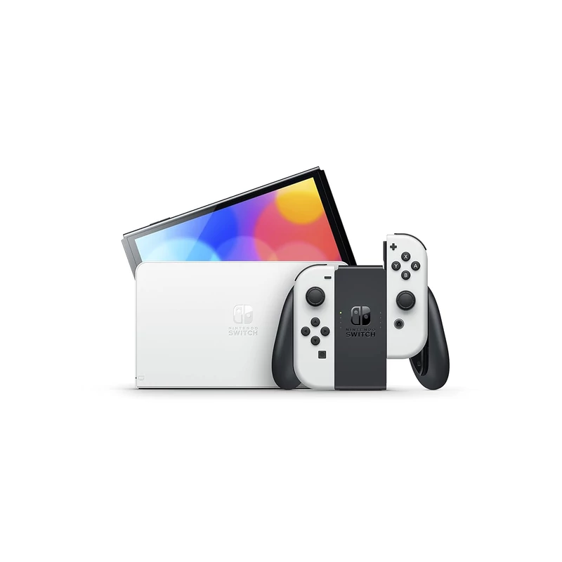 Nintendo Switch OLED Modell + Mario Kart 8 játék + 12 hónap Nintendo Online előfizetés (Fehér)